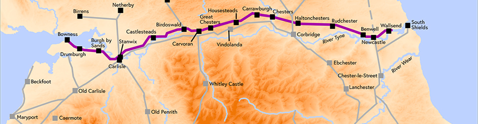 A colour map of Hadrian's Wall